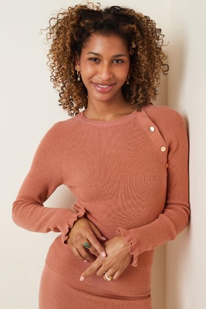 Pullover mit Knöpfen Schwarz S h5 Bild2